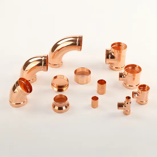 Copper Welding Coupling Tee Elbow U-Bend Refrigeration Pipeline Fitting